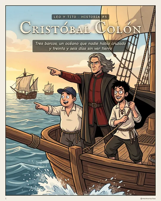 Portada del cómic Cristóbal Colón