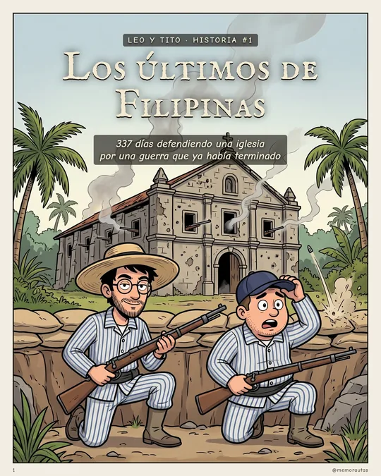 Portada del cómic Los últimos de Filipinas